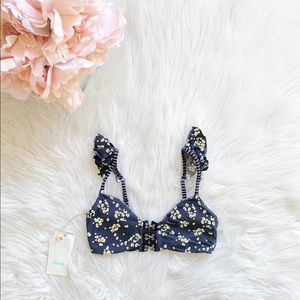 🌟SOLD🌟NWT Maaji Black Floral Ruffle Top